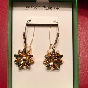 Betsey Johnson big bow earrings